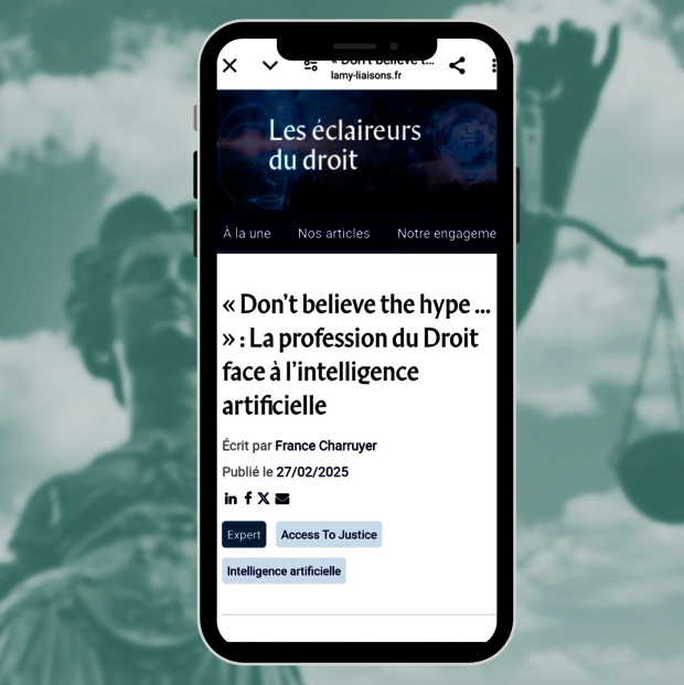 La profession du Droit face à l’intelligence artificielle